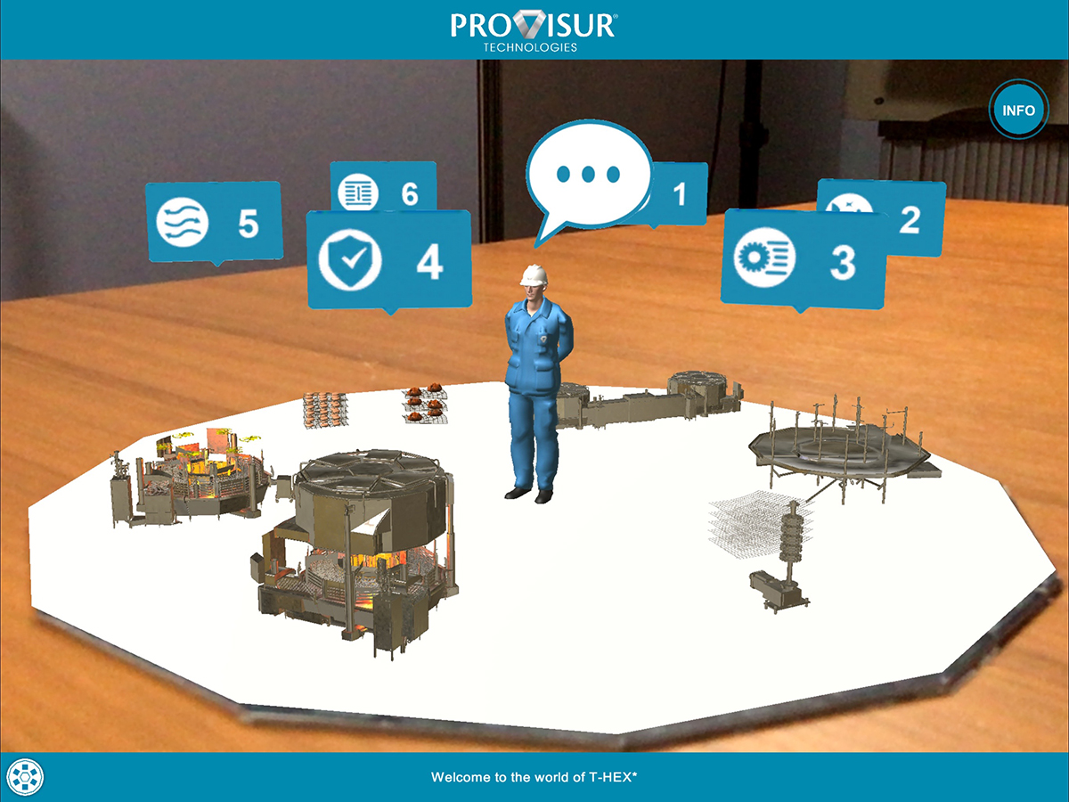 INSIDE VIEW OF THE AUGMENTED REALITY APP FOR PROVISUR